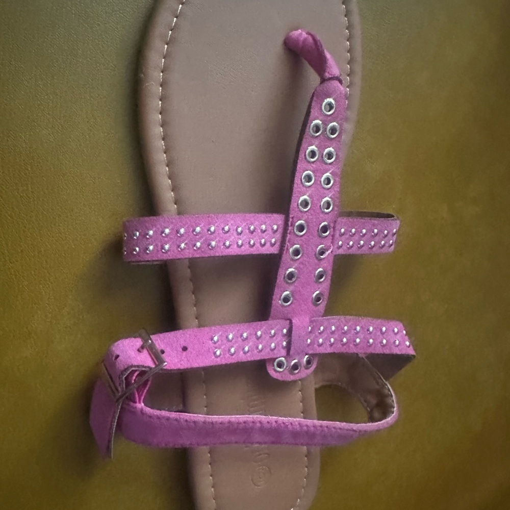 Pink Studded Women's Sandals
